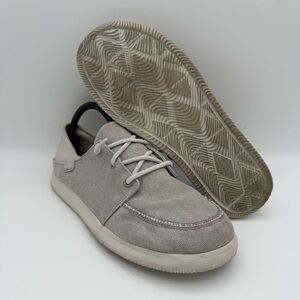 Women’s Chaco Chillos Canvas Drop-In Heel Slip-On Light Grey Sneakers Size 8.5